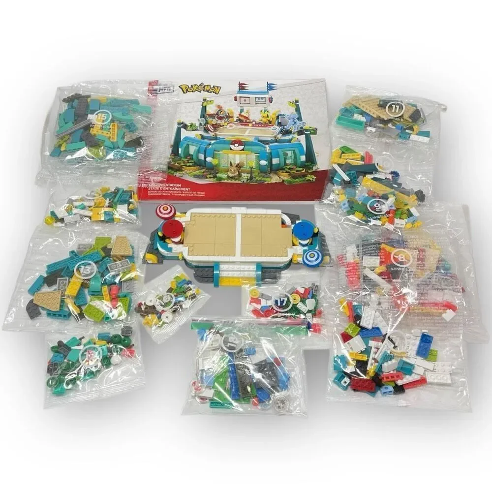 Mega Construx Pokemon Training Stadium Building Blocks Set 2023 #HWR82